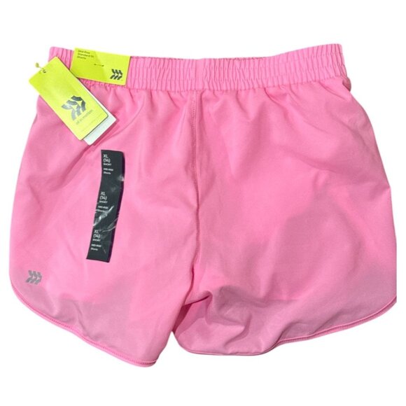 NWT All In Motion Girls Shorts Size XL Pink Athletic Mid-Rise Built-In Liner - Picture 1 of 6